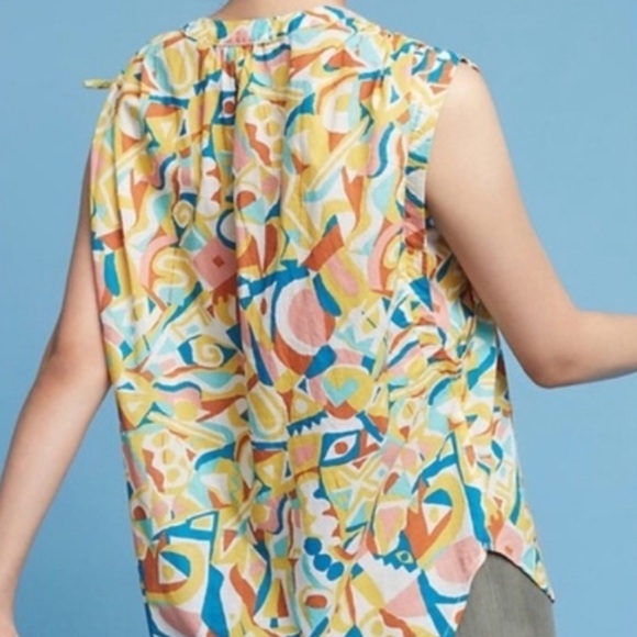 Anthropologie Small Top Artwork Of Danielle Kroll free People sezane - Picture 3 of 9